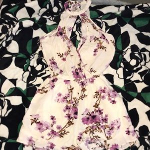 American Eagle floral romper